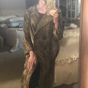 Vintage faux leopard skin  coat